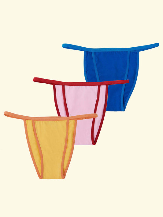 Pack of 3 Tanga Panties (Xaica + Luisa + Freddy) ☆