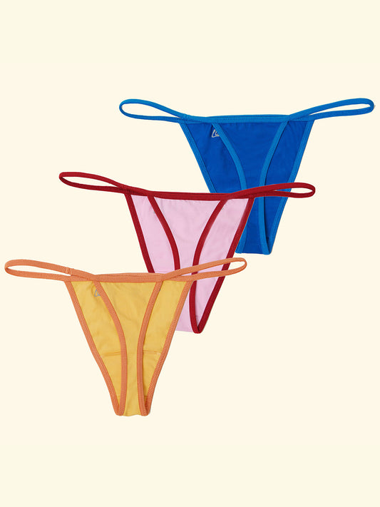 Pack of 3 Thong Panties (Xaica + Luisa + Freddy) ☆